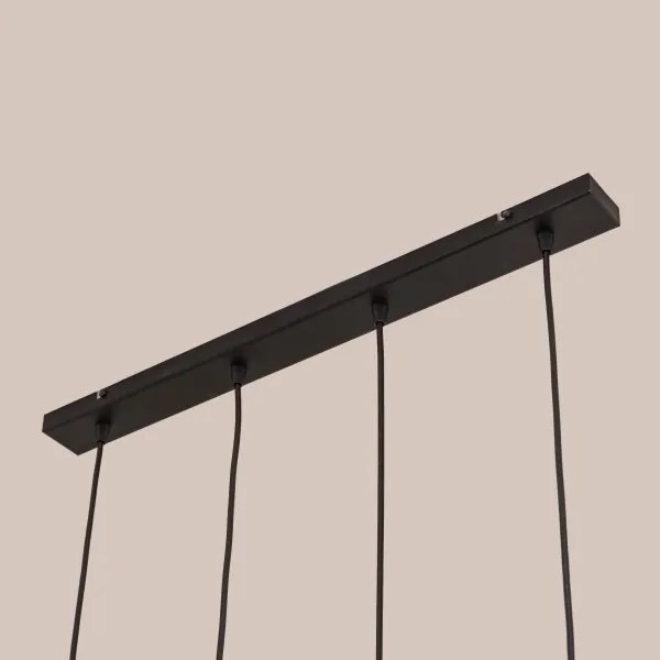 GAMBIT kábeles csillár 4xGU10/10W/230V fekete