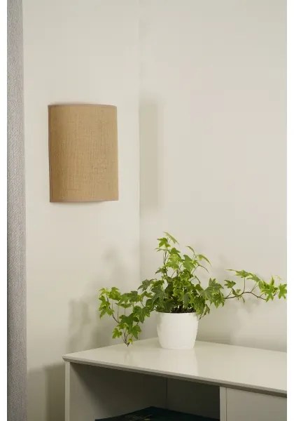 Duolla - Fali lámpa YUTE 1xE27/15W/230V átm. 20 cm barna