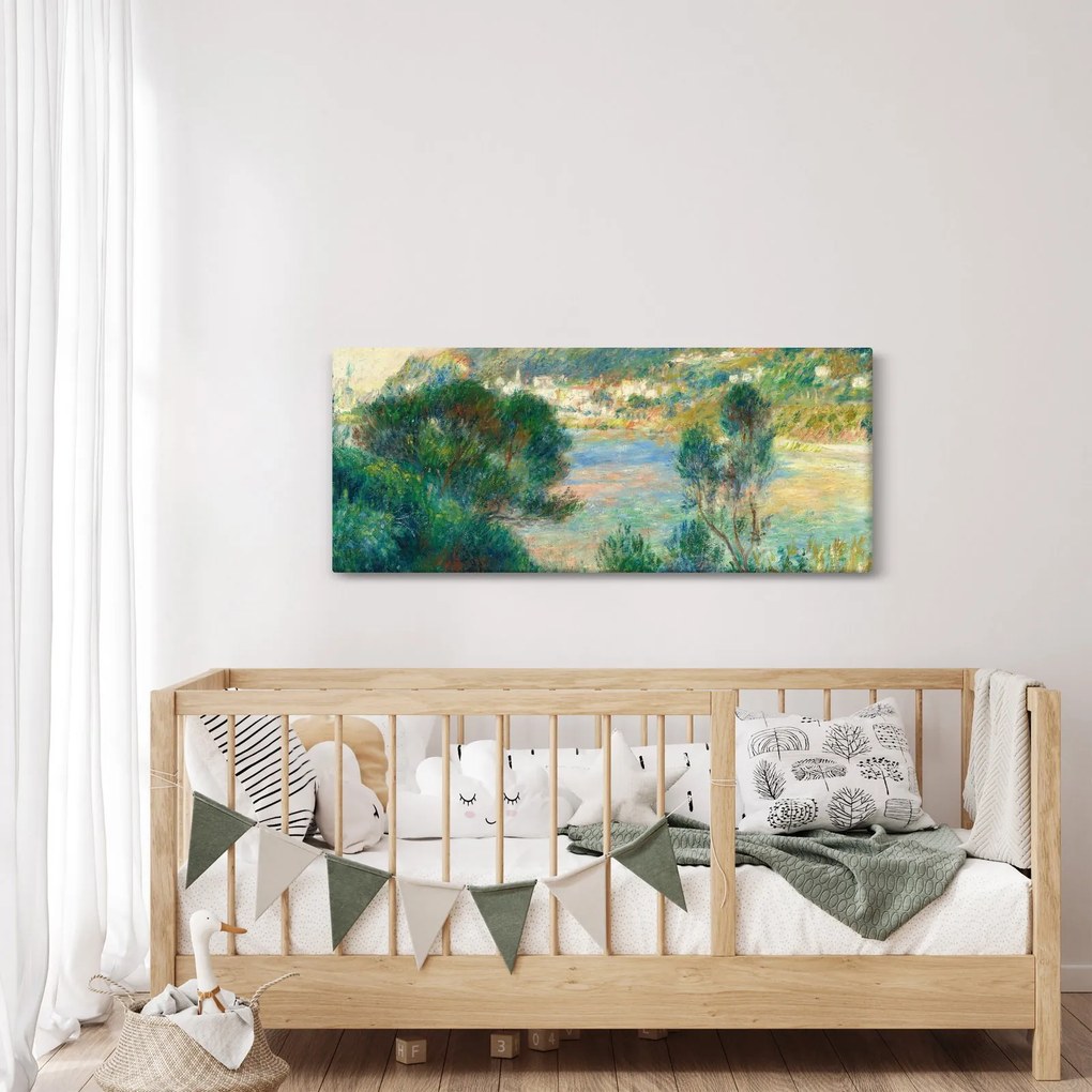 Kép - Auguste Renoir, View of Monte Carlo from Cap Martin, reprodukciók (120x50 cm)