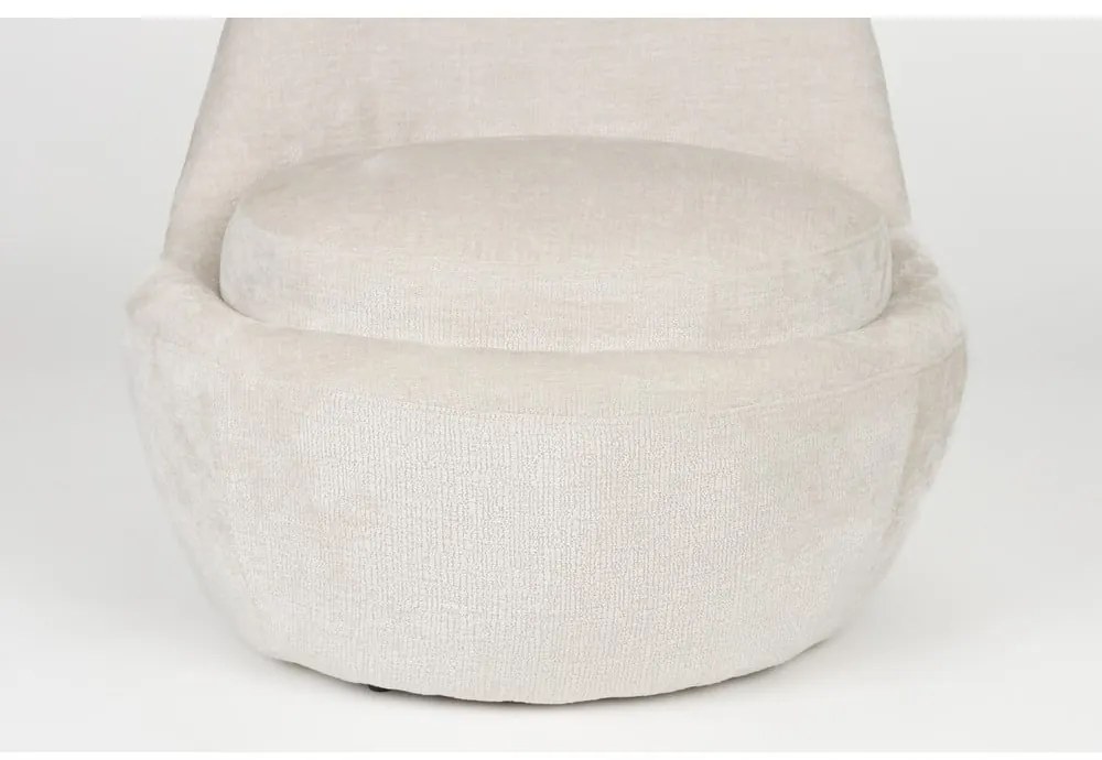 Krémszínű fotel Nash – White Label