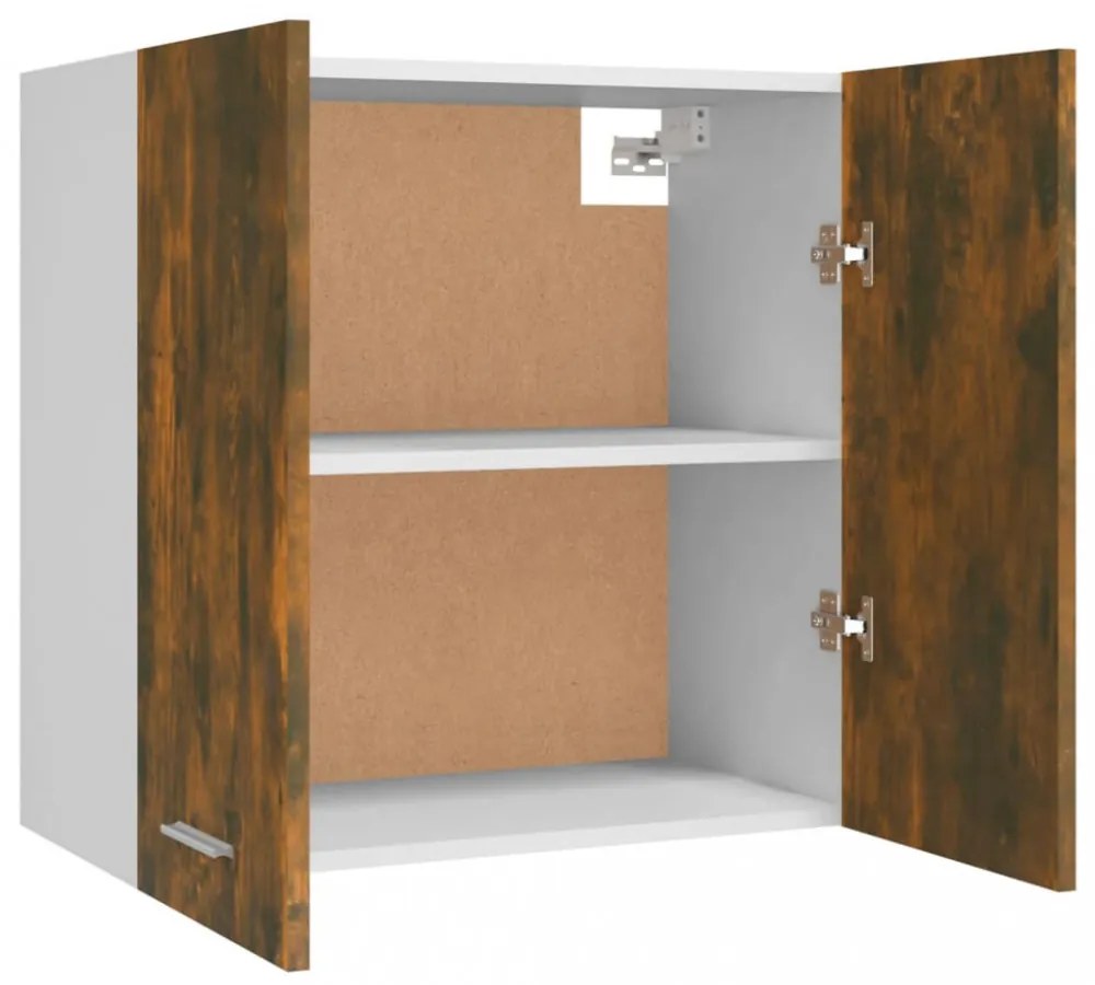 “Lyon” füstös tölgy színű szerelt fa éjjeliszekrény