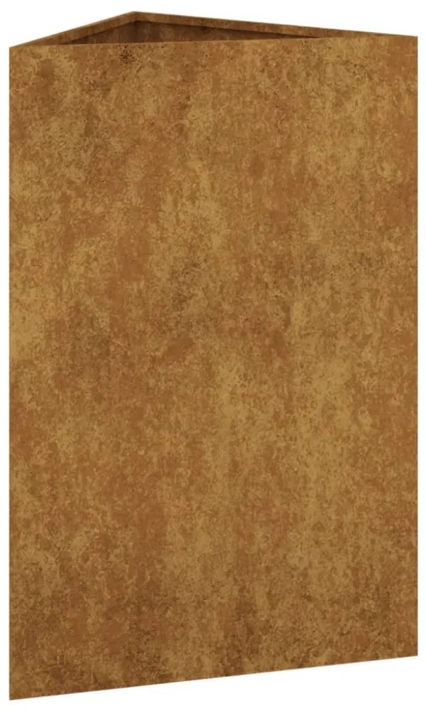 corten acél kerti növénytartó 50x43x75 cm