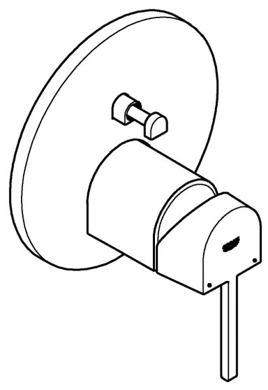 GROHE 24060003 - PLUS csaptelep fényes króm