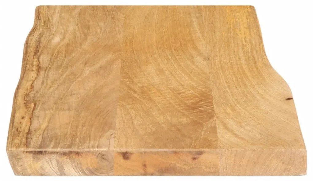 tömör mangófa természetes élű asztallap 70 x 40 x 2,5 cm