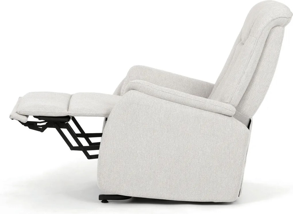 Bézs elektromos relaxfotel kábeles vezérléssel, szövet kárpitozással, TV-L8963 CRM2