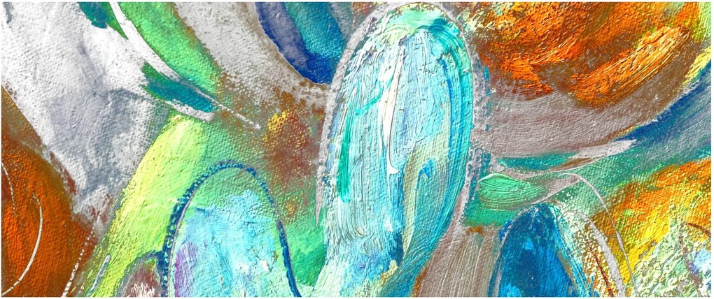 Kép - Színes absztrakció (120x50 cm)