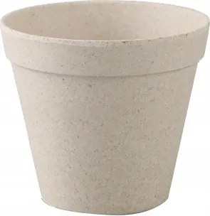 Ökológiai bambusz kerek virágtartó fedél könnyű 13,5 cm szürke