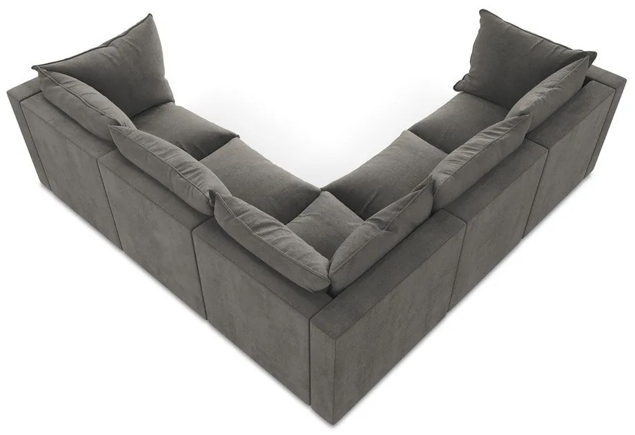 Sötétszürke sarokkanapé Manao – Makamii