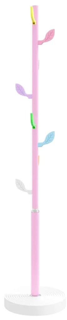 rózsaszínű porszórt vas ruhafogas 172 cm