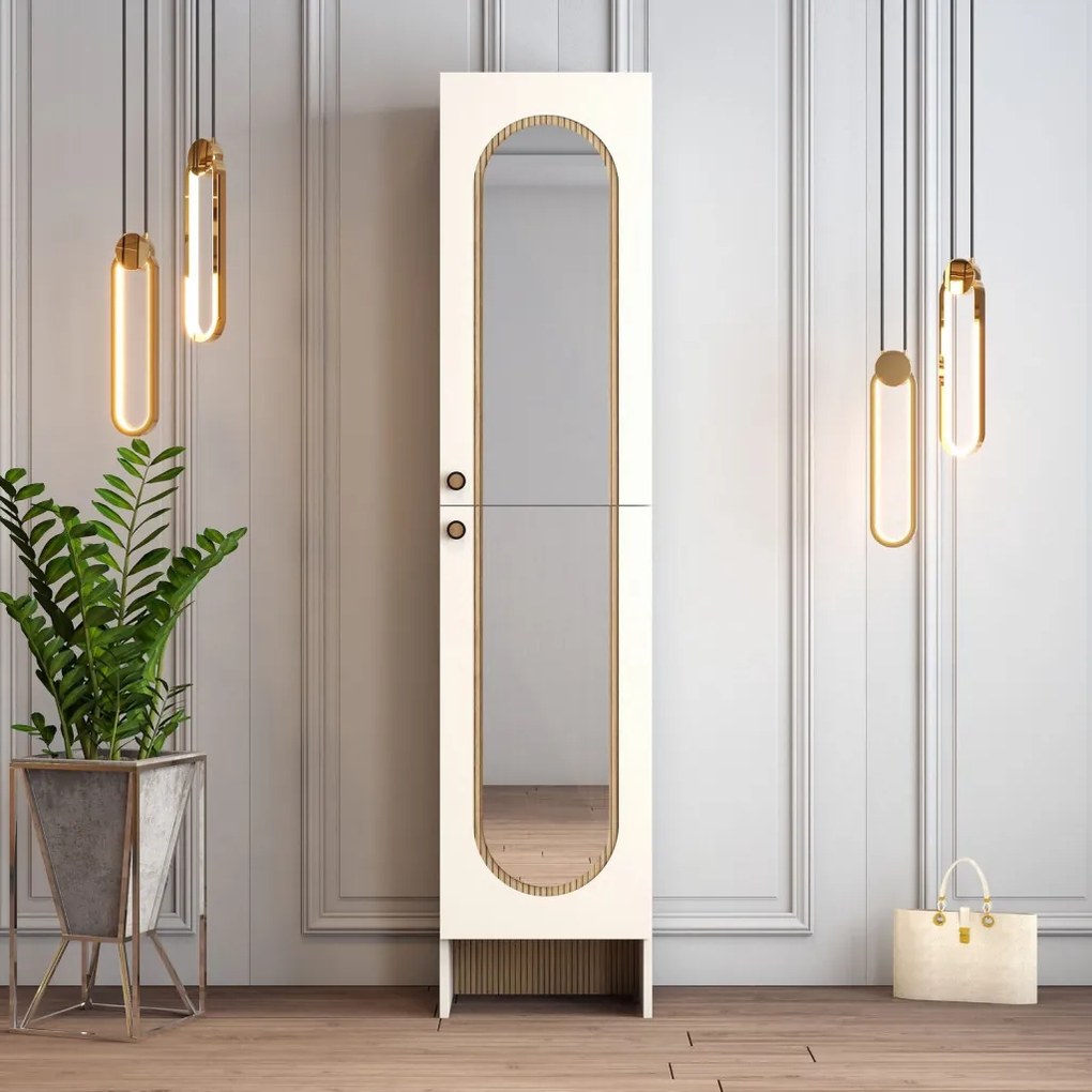 Palermo előszobafal, krém-tölgy, 45 cm – TR845HCT4240