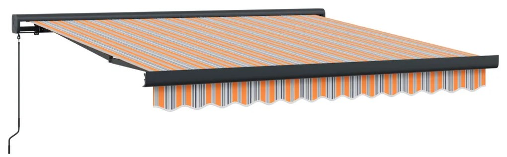 Kézi Behúzható Napellenző Többszínű Csík 300x250 cm