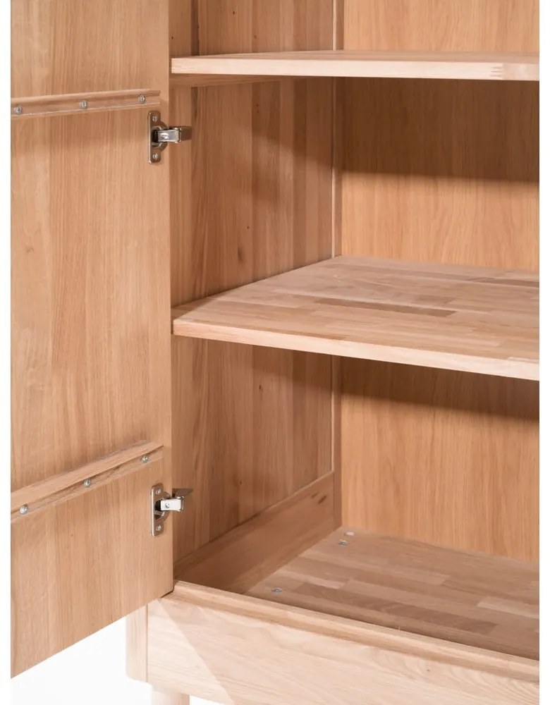 Natúr színű tölgyfa gyerek ruhásszekrény 100x190x55 cm Forrest – Vipack