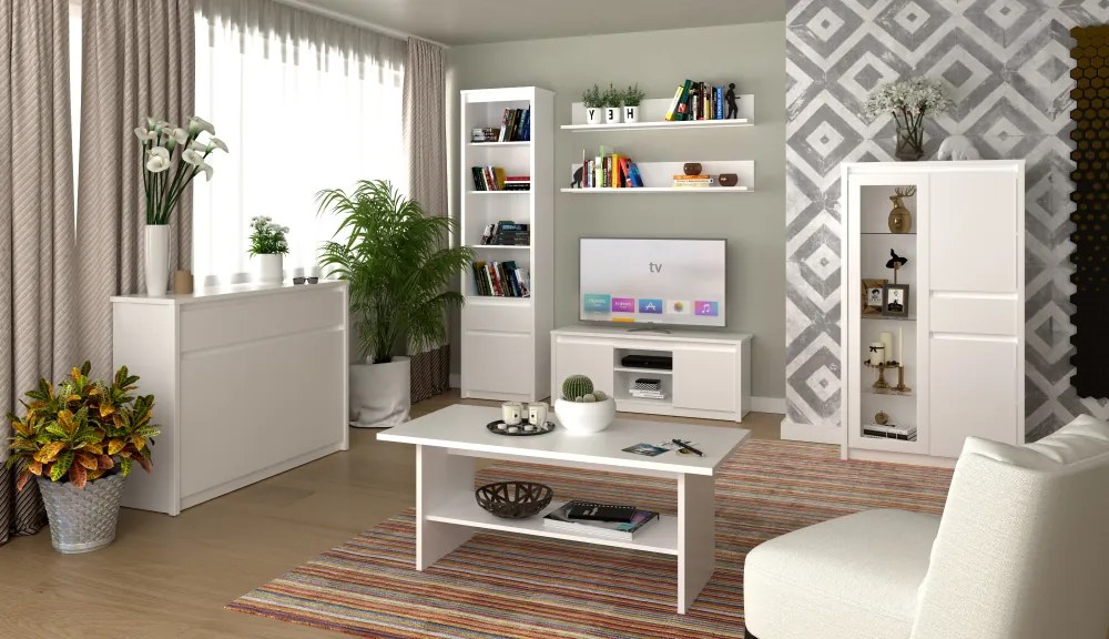 Polc 90, fehér, ERODIN