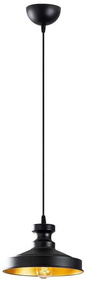 Csillár zsinóron BERCESTE 1xE27/40W/230V fekete