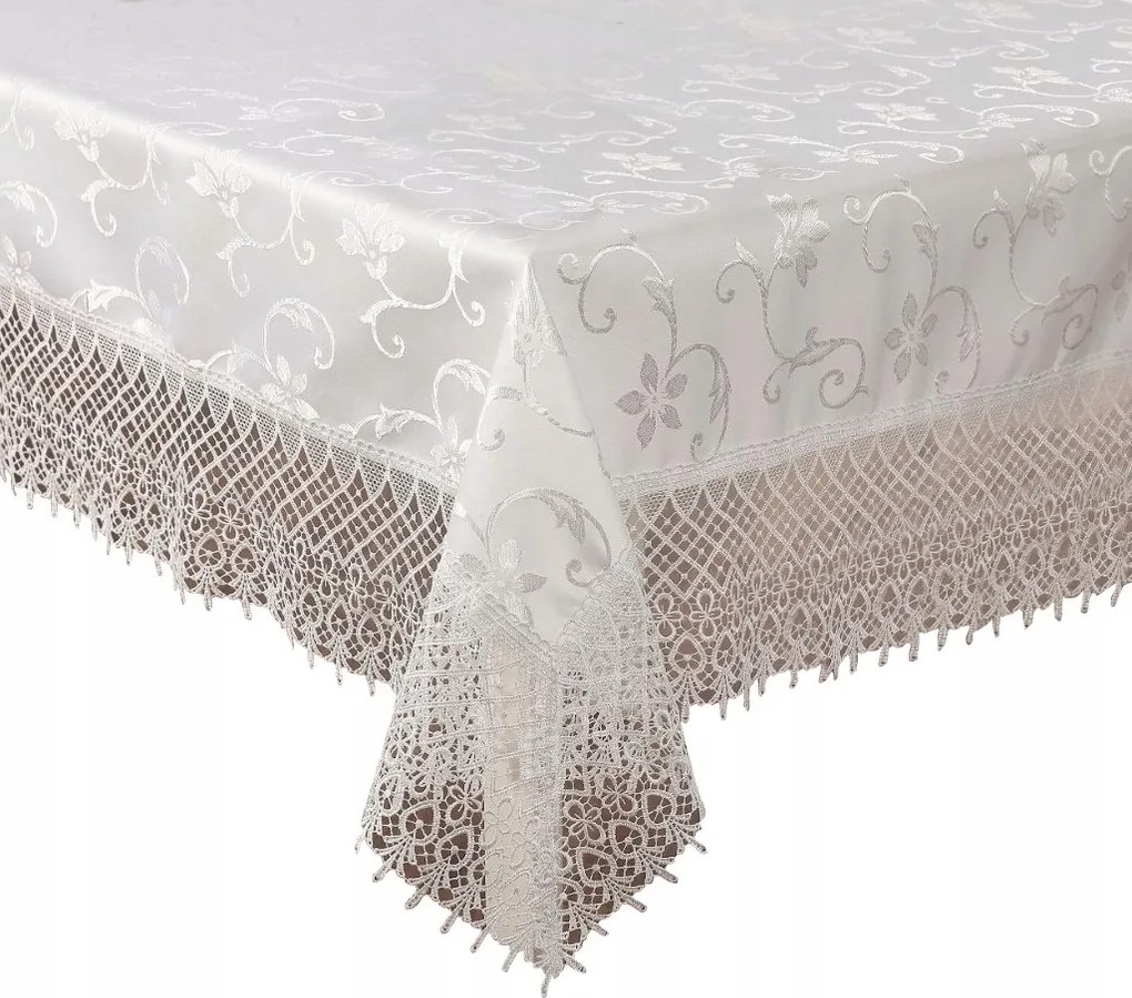 Abrosz Gipszkartonnal 150x260 Fehér Dekorációs Asztalra