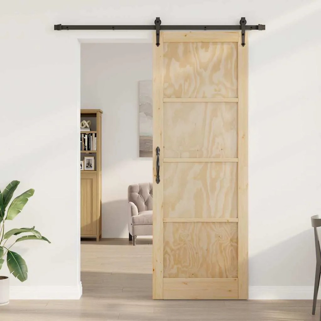 Csúszóajtó Egyéb ORKDAL Természetes és fekete 83 x 232 cm
