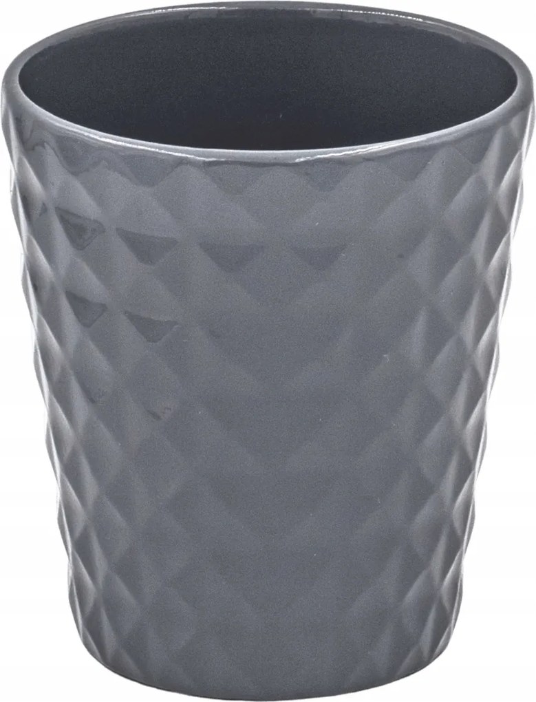 Kerámia kaspóvédő Borneo sötétszürke magasság 14,5 cm