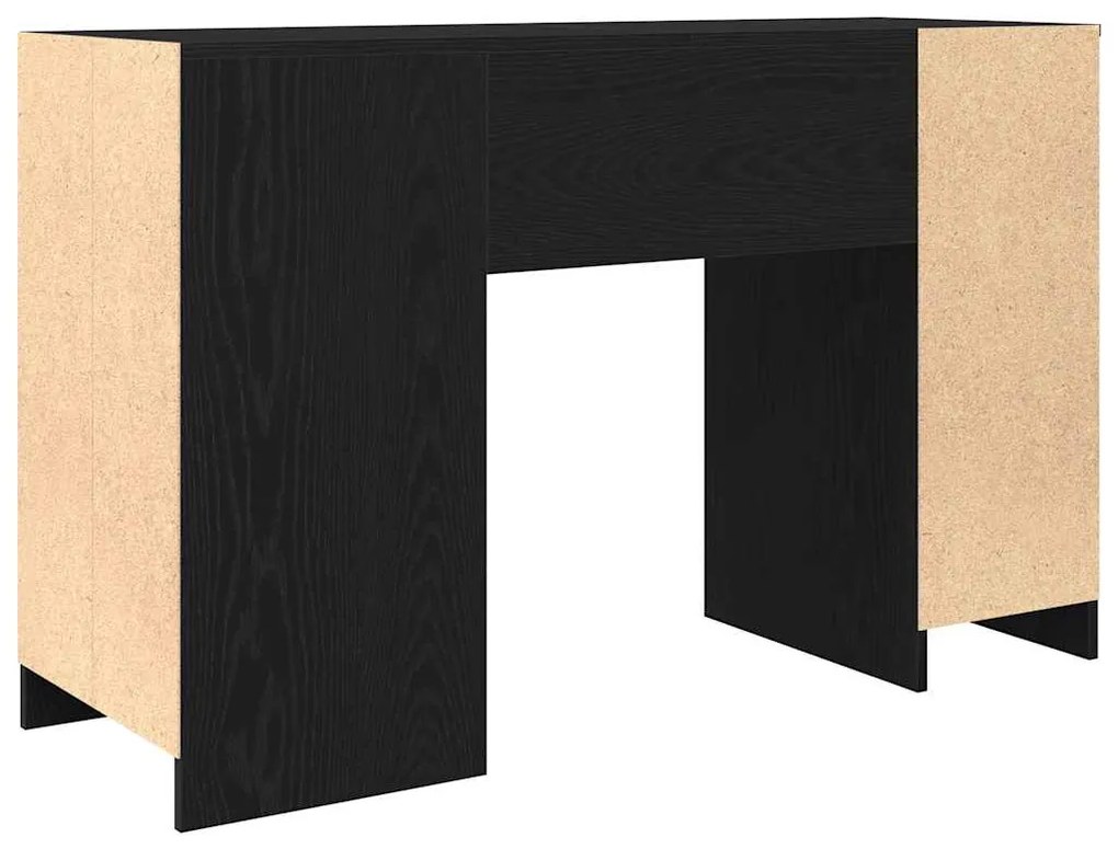 fekete tölgy forgácslap íróasztal 120x42x76 cm