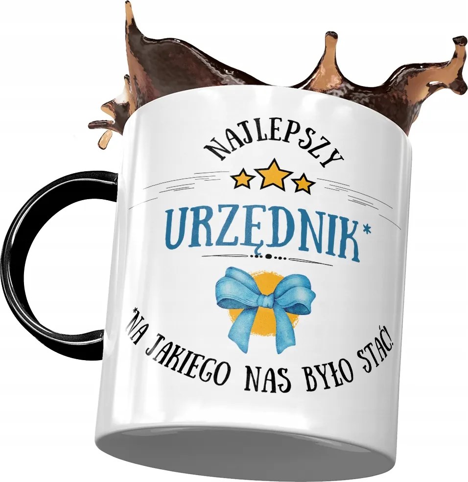 Fekete Bögre Tisztviselőnek Legjobb Tisztviselő Nyomtatott Fotóval