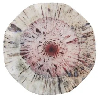 24 darabos színes porcelán étkészlet