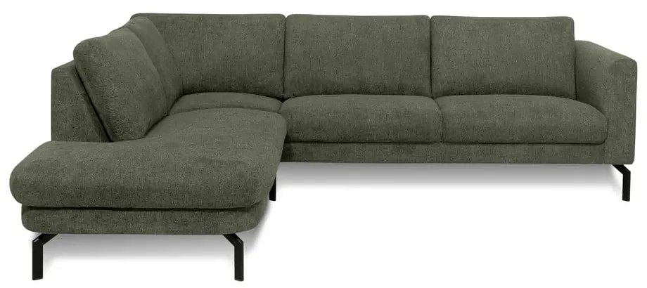 Sötétzöld sarokkanapé (bal oldali) Gomero – Scandic