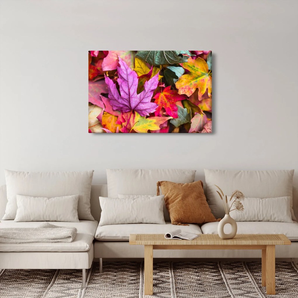 Kép - őszi levelek (90x60 cm)