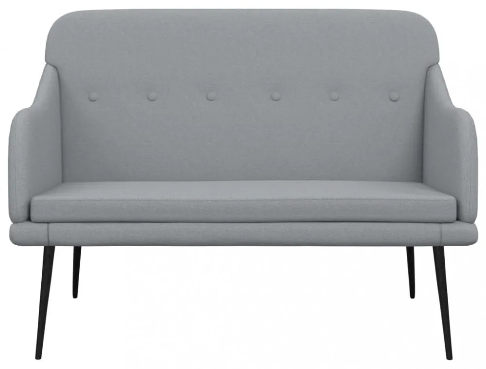 vidaXL világosszürke szövetpad 110 x 76 x 80 cm