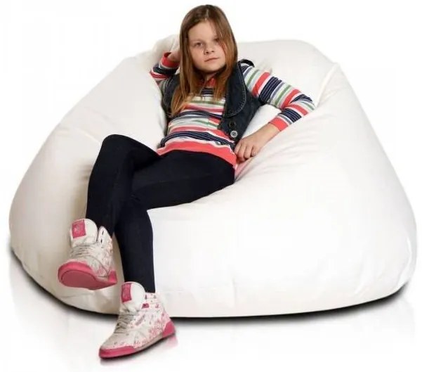 Babzsák labda Maxi ökobőr TiaHome - Narancssárga