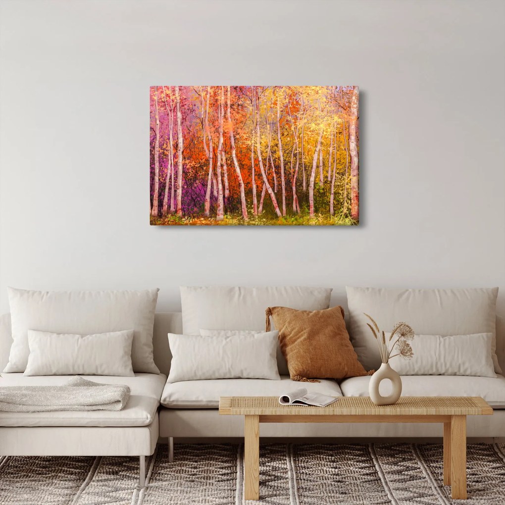 Egy kép egy színes erdőről (90x60 cm)
