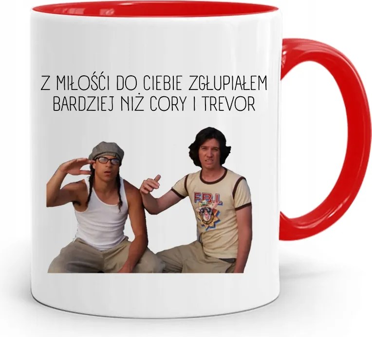 Piros Bögre Lányoknak Szerelemből Hülyeséget Csináltam fényképes nyomattal