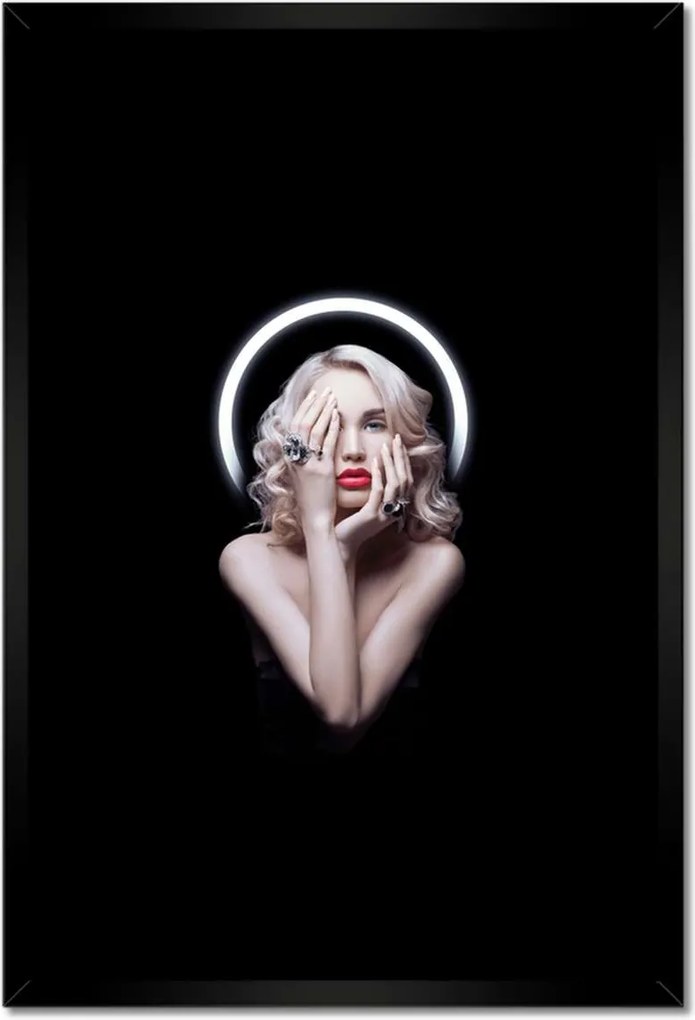 Poszterek keretben 40x60 Szőke Száj portré