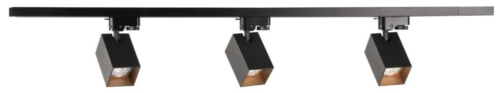 Spotlámpa sínrendszerhez SQUARE 3xGU10/10W/230V + 1 m sín rendszer