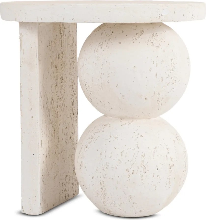 Modern dohányzóasztal RICO 45,5 cm, krémbézs