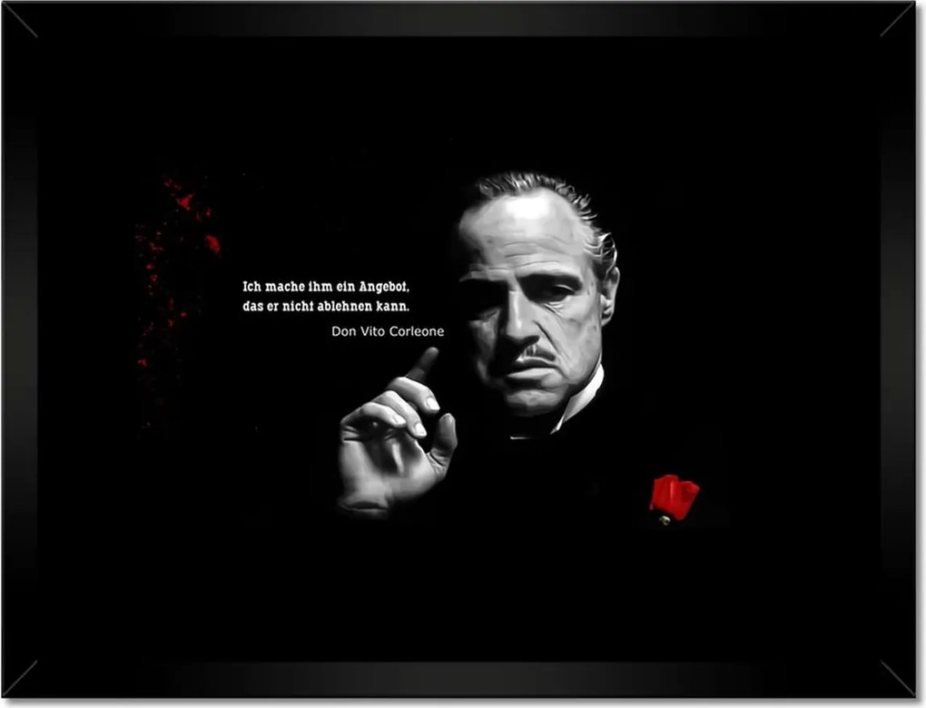 Poszterek keretben 40x30 Idézetek a Keresztapáról