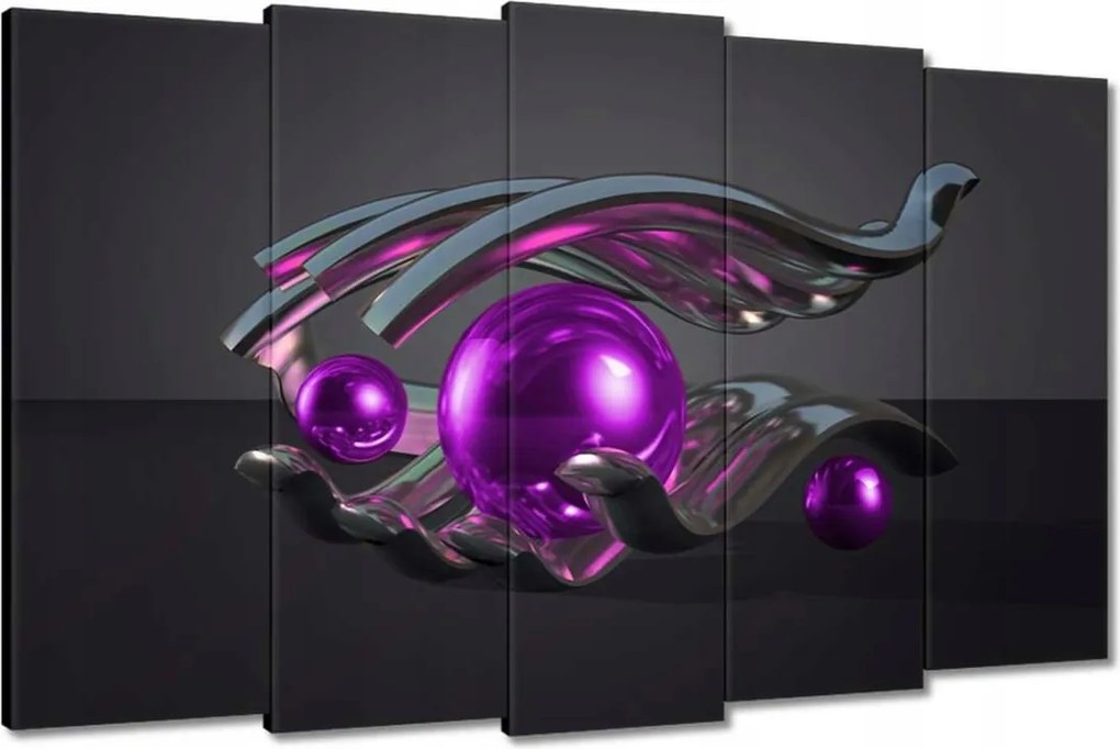 Festmények 150x95 Lila gömbök