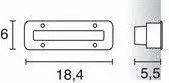 NOVOLUX 305C-L0102F-30 SYNA Kültéri Falba Építhető Lámpa Fehér, Ezüst LED IP68