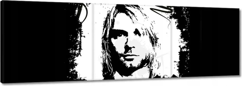 Festmények 150x50 Kurt Cobain Nirvana Zenész