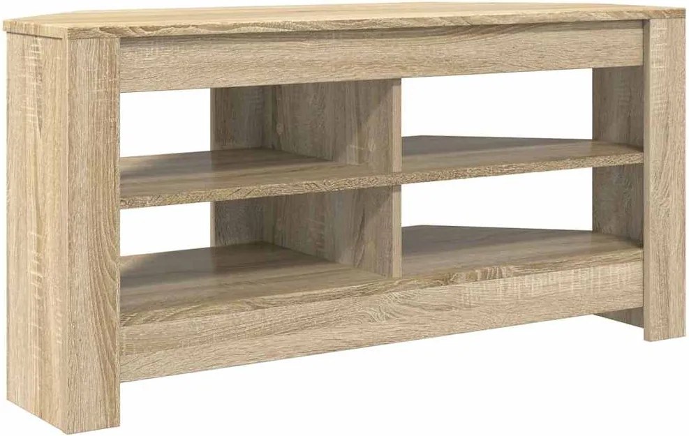 vidaXL SarokTVSzekrény Sonoma tölgy 102 x 40,5 x 45 cm Faanyag