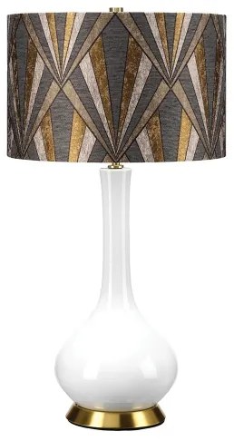 Elstead MILO-AB-TL-VOGPB - Asztali lámpa MILO 1xE27/60W/230V szürke/arany