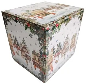 Karácsonyi porcelán nagy bögre díszdobozban Christmas Village 650 ml