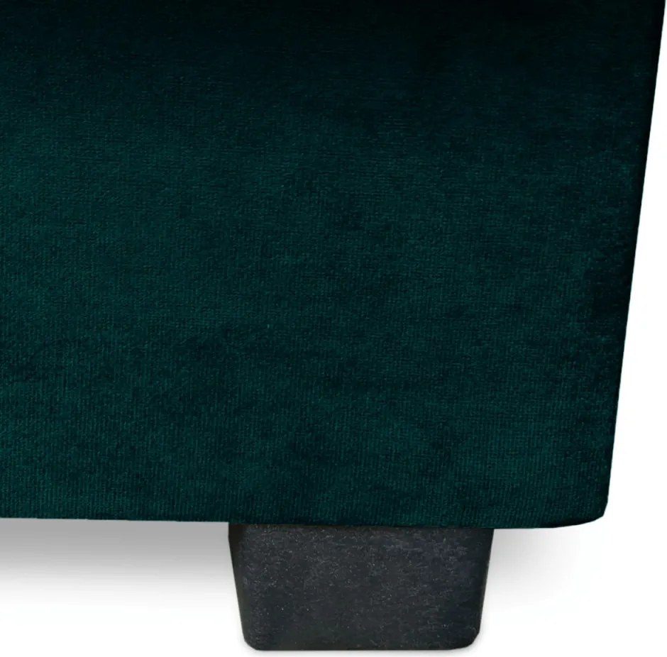 Ágyazható kanapé zöld színben, velúr kárpittal SIGMA