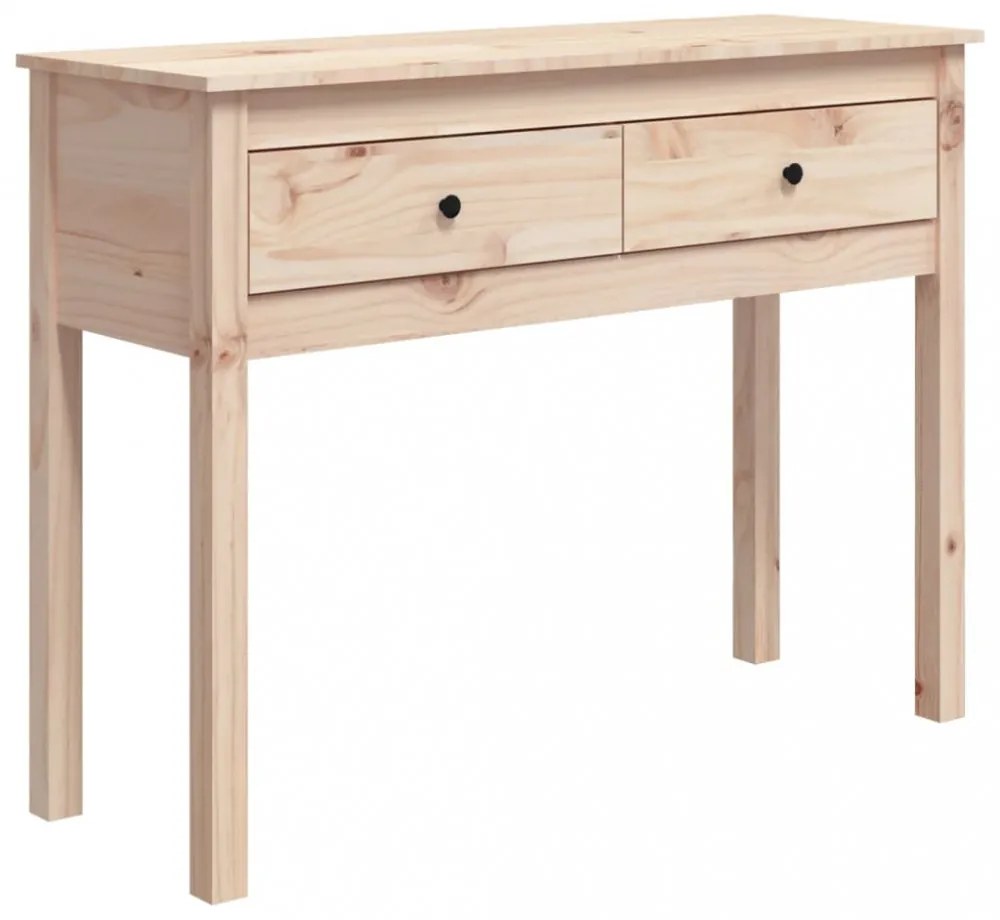 tömör fenyőfa tálalóasztal 100 x 35 x 75 cm