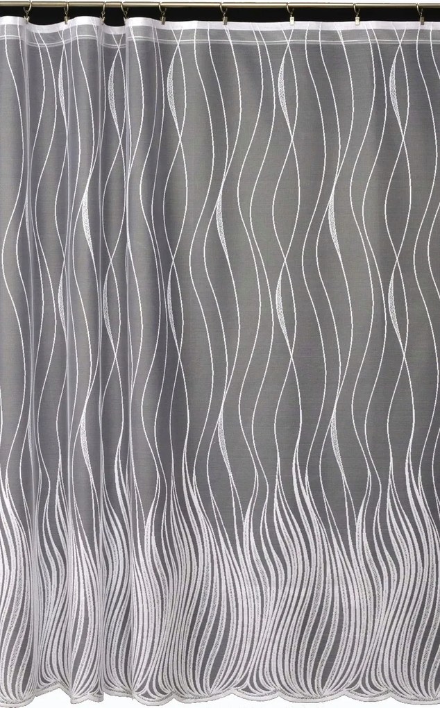 Mg Függöny jacquard 7505M(3998) Fehér 180cm magas lengyel 0,5m