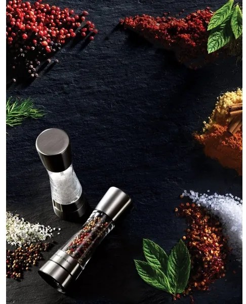 Cole&Mason - DERWENT só- és borsőrlő szett, 2 db, 19 cm, fényes króm