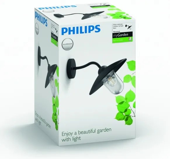 Philips 01643/30/PN - Kültéri fali lámpa HAMMOCK 1xE27/60W/230V