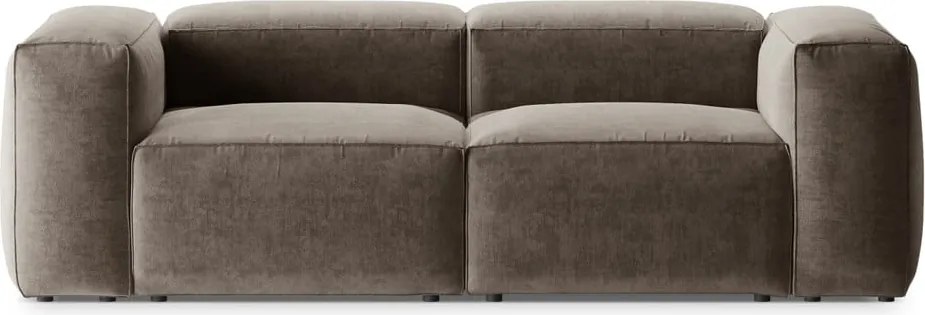 Barna kanapé 224 cm Bergamo – Cosmopolitan Design