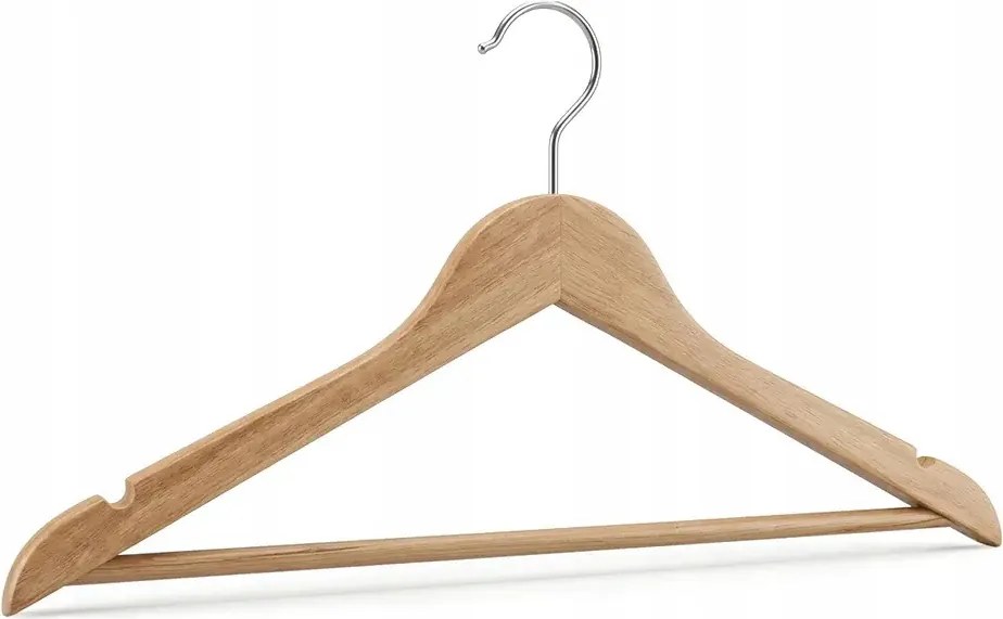 Fa ruhaakasztó szett 3 db-os barna 44 cm-es szekrényhez