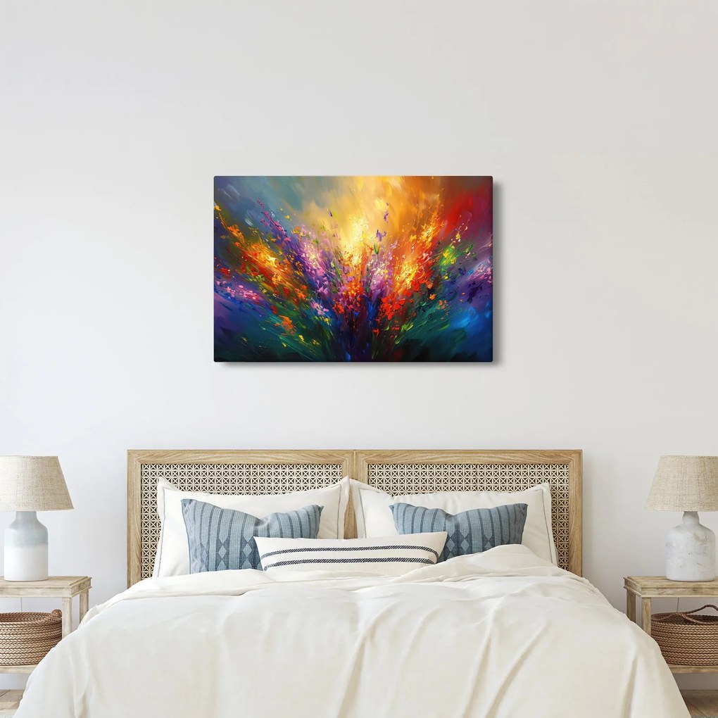 Kép - A virágok absztrakciója (90x60 cm)