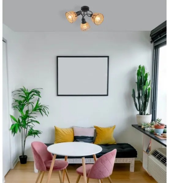 Globo 54053-3D - Felületre szerelhető csillár WENNA 3xE27/15W/230V