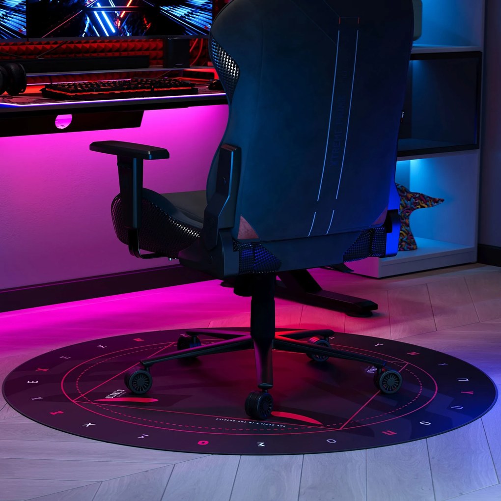 Védőszőnyeg gamer székhez mintával